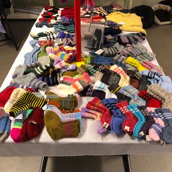Knitted socks for children